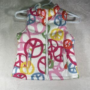 Old Navy Youth Girl’s Sz Small (6-7) Puffer Zip Up Warm Fleece Lining